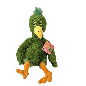Dr. Seuss Oh Say Can You Say Green Bird Plush 16" Tall Kohls Cares Stuffed Toy
